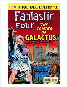 True Believers: Fantastic Four #1 - Signed by Joe Sinnott, Galactus (9.2) 2018