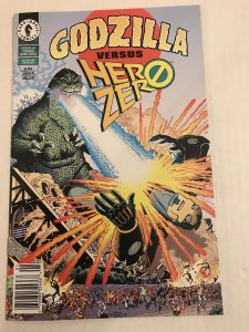 Godzilla Versus Hero Zero #1 : Dark Horse 1995 NM; monster fight