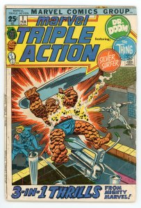 Marvel Triple Action #1 Stan Lee Jack Kirby Silver Surfer Fantastic Four VG 