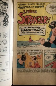 Popeye #86 (1967)1st Hardtack, back cover rip