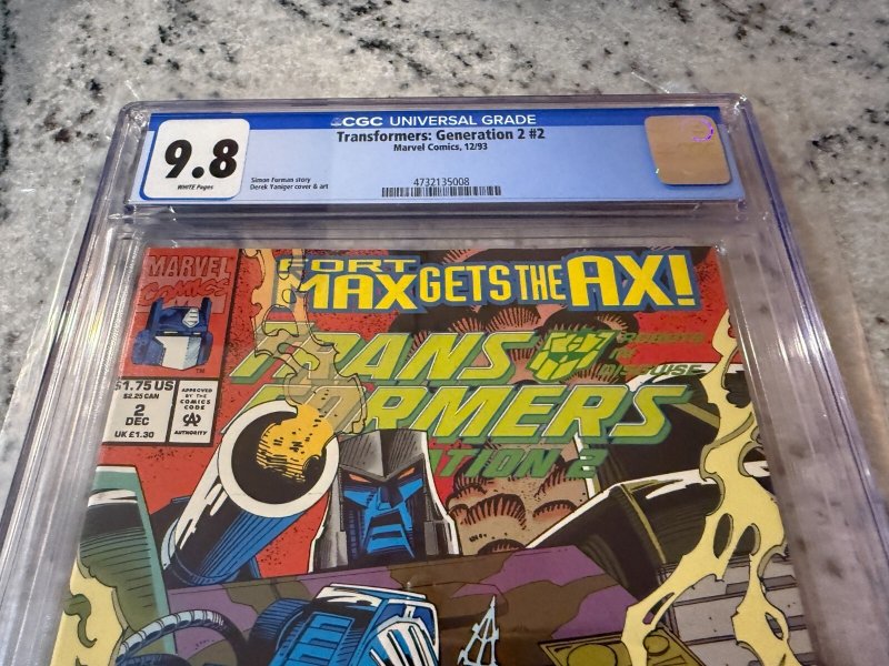 Transformers Generation 2 # 2 CGC Graded 9.8 Marvel Comic Book Optimus Bee JH35