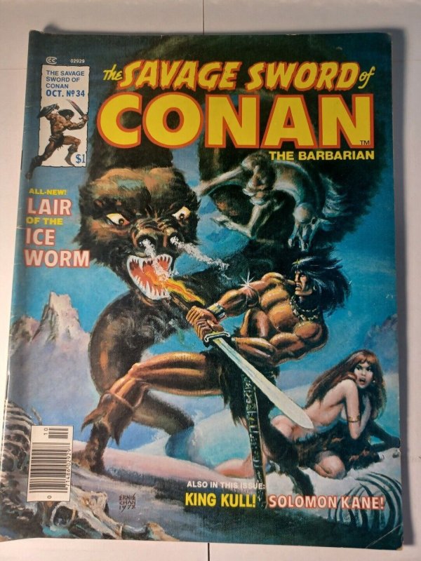 Savage Sword of Conan #34 FN- Marvel Comics c268