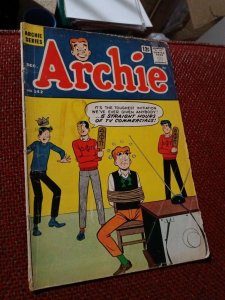 Archie #142 mlj 1963Jughead TV Commercial Frat Boy Hazing Initiation Bondage