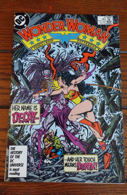 Wonder Woman 4 1987 VF/NM 9.0 (Vol. 2) George Perez Cover DC Comics Bronze Age