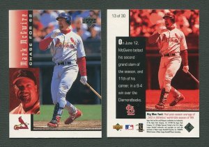 1998 Upperdeck Mark McGwire HR Commemorative Card / MINT