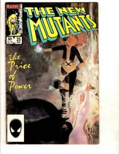 New Mutants # 25 VF- Marvel Comic Book X-Men Legion Warlock Wolverine DJ1