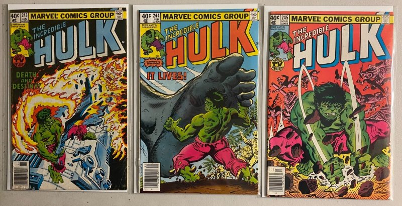 Incredible Hulk lot #195-245 Marvel 1st (average 5.0) 35 diff (1976-'80)