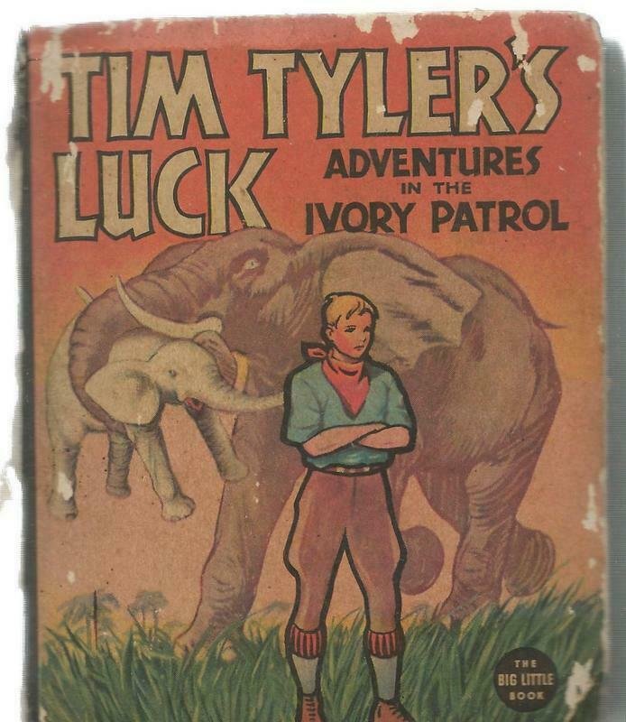 Tim Tyler's Luck Ivory Patrol ORIGINAL Vintage 1937 Whitman Big Little Book  