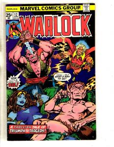 Warlock # 12 VF Marvel Comic Book Avengers Hulk Thor Iron Man Guardians JL8