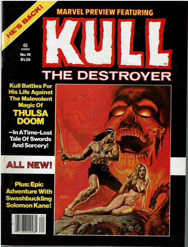 Marvel Preview #19 (1975 Magazine) Kull The Destroyer - VF/NM