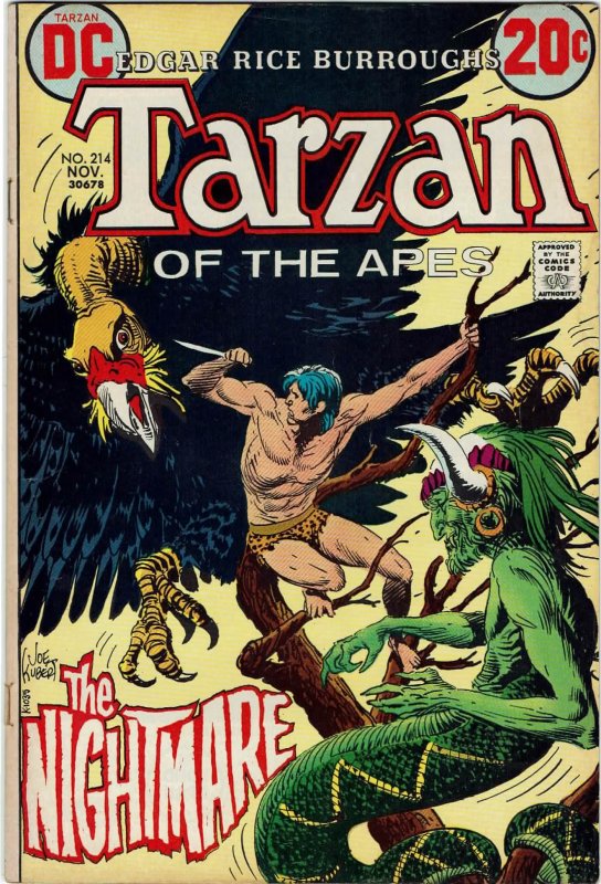 Tarzan #214 DC Comics Joe Kubert VF