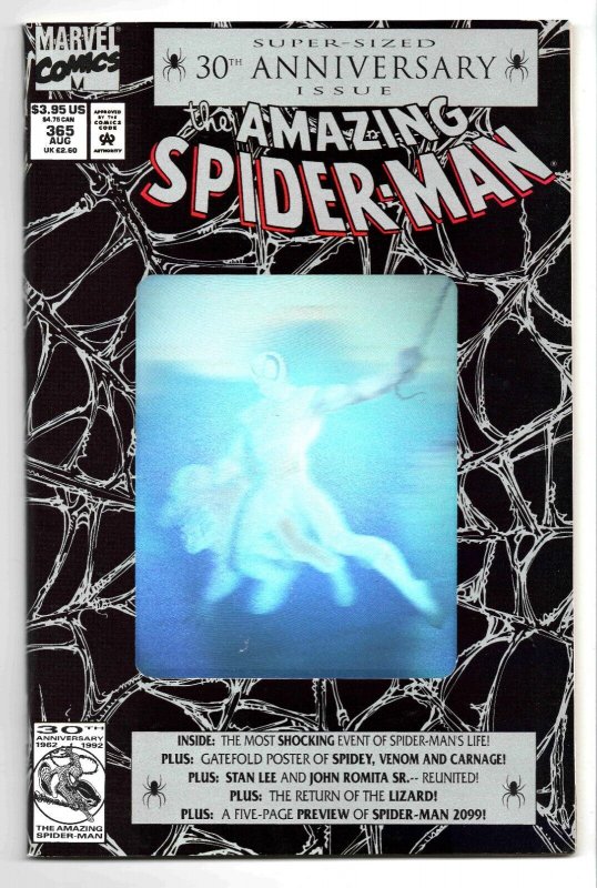 Amazing Spider-Man #365 VINTAGE 1992 Marvel Comics 1st Spiderman 2099