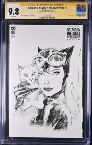 Batman & The joker : The Deadly Duo (2023) #4 (CGC 9.8 SS) Signed Marc Silvestri