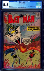 Batman #136 CGC 5.5 CHALLENGE OF THE JOKER Silver Age Joker Cover 1960