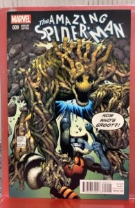 The Amazing Spider-Man #9 Rocket Raccoon Cover (2015)