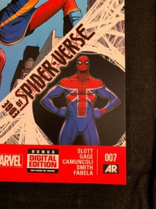 AMAZING SPIDER-MAN (2014) #7 VF 1st print 1st SPIDER-VERSE UK Marvel Comics