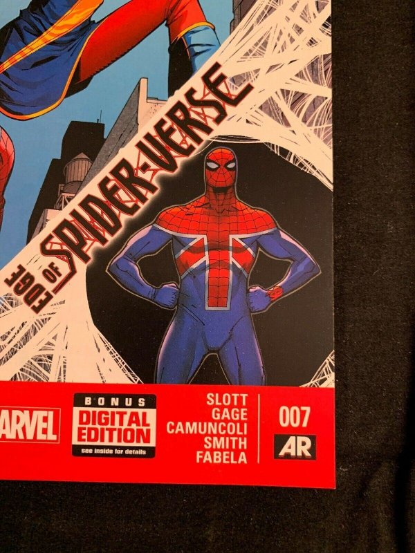 AMAZING SPIDER-MAN (2014) #7 VF 1st print 1st SPIDER-VERSE UK Marvel Comics