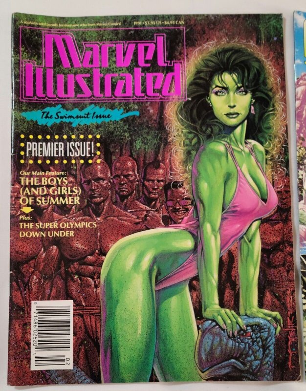 Marvel Illustrated Swimsuit Issues #1,2,3 (Marvel Comics 1992) VF