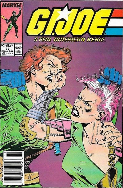 G.I. Joe, a Real American Hero #77 (Newsstand) FN ; Marvel | Hair Pull