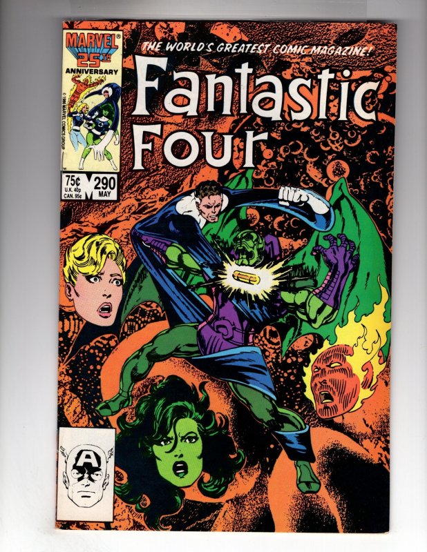 Fantastic Four #290 (1986) ANNIHILUS!   John Byrne Story & Art!  / ECA1b