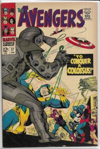 Avengers   vol. 1   # 37 VG Lee/Heck, Kane cover, Goliath, Wasp