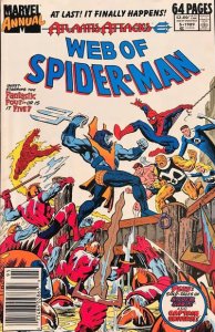 Web of Spider-Man, The Annual #5 (Newsstand) VG ; Marvel | low grade comic Atlan