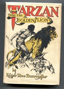 MAG: TARZAN AND THE GOLDEN LION-EDGAR RICE BURROUGHS-1943 HARD BACK