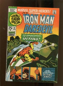 MARVEL SUPER HEROES #30 (6.0) IRON MAN & DAREDEVIL 1971