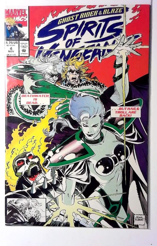 Ghost Rider/Blaze: Spirits of Vengeance #4 (1992) Marvel Comics 1st Print Comic