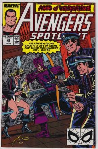 Avengers Spotlight #28 (1990) Hawkeye