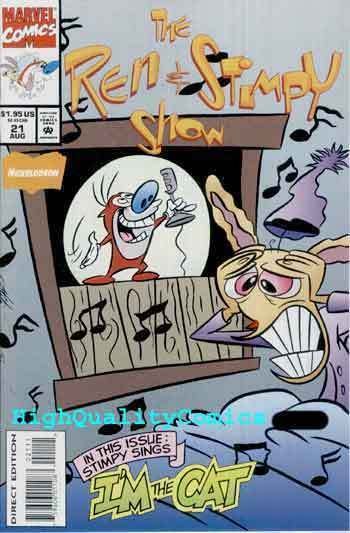 REN & STIMPY SHOW #21, NM+, TV Cartoon, I'm the Cat, 1994, more in store