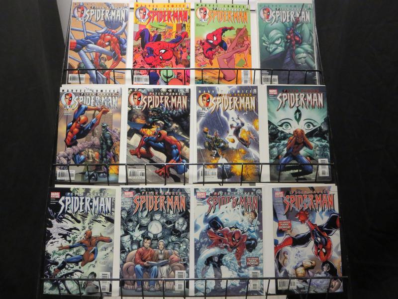 Peter Parker Spiderman(1999),Spectacular Spiderman(2003) Lot Of 42 F-VF/+