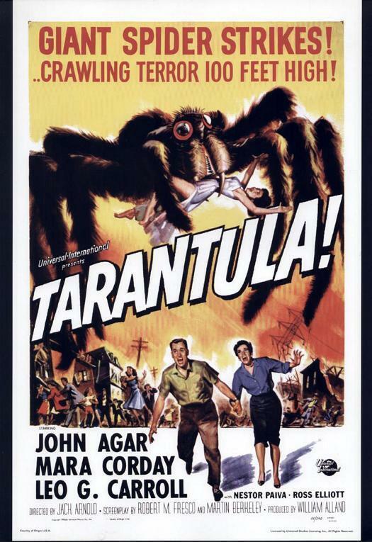 TARANTULA 1955 CLASSIC Glossy Poster CRAWLING TERROR