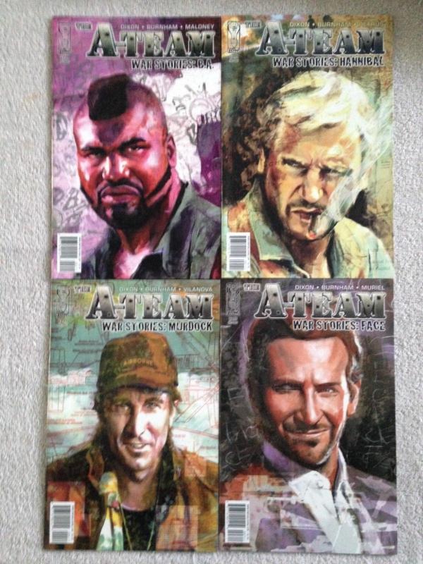 A-TEAM : WAR STORIES - COMPLETE Four (4) Issue Mini-Series - BA, FACE, MURDOCK