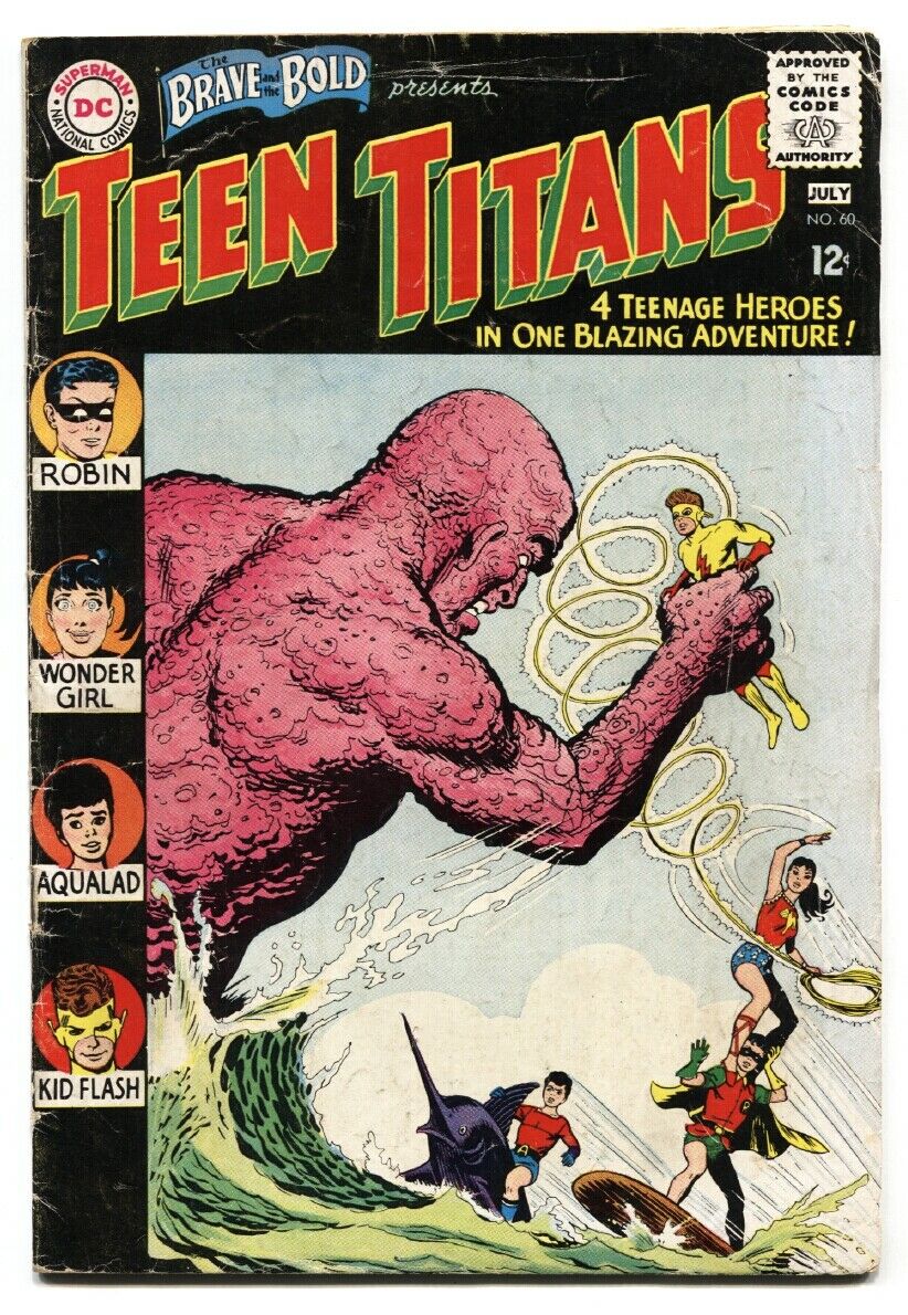 Brave And The Bold 60 1st Appearance Wonder Girl 2nd Teen Titans Hipcomic