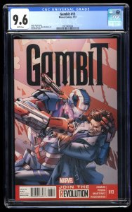 Gambit #13 CGC NM+ 9.6 White Pages 1st Jim Rhodes as Iron Patriot!