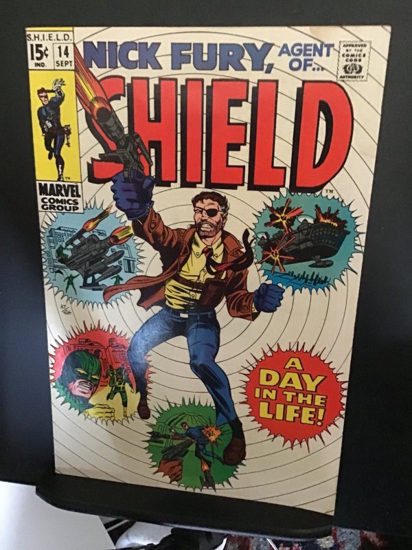 Nick Fury, Agent of SHIELD #14 (1969) affordable grade key! VG Wow