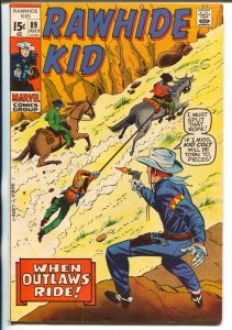 Rawhide Kid #89 1971-Marvel-Stan Lee-Larry Leiber-Kid Colt returns-VF-