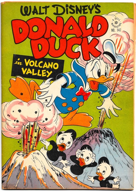 WALT DISNEY'S DONALD DUCK in VOLCANO VALLEY (4 Color #147)(1947)7.5 VF- ...