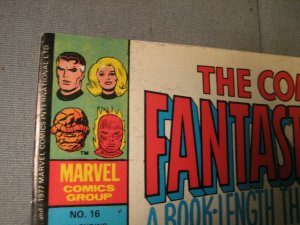 Complete Fantastic Four #16 (1978, Marvel Comics) UK Magazine 