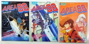 Area 88 Lot of 3 #12, 13, 36 (1987) VIZ Media 1st Print Comic Books