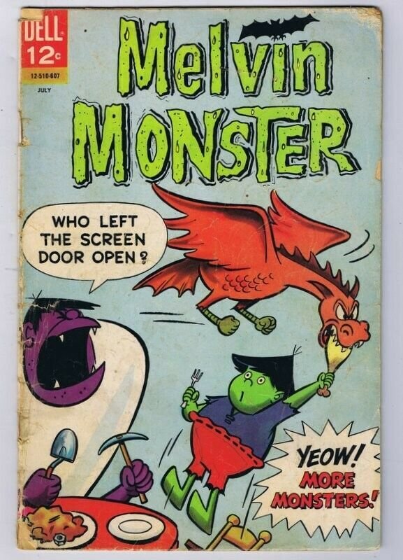 Melvin Monster #4 ORIGINAL Vintage 1966 Dell Comics  