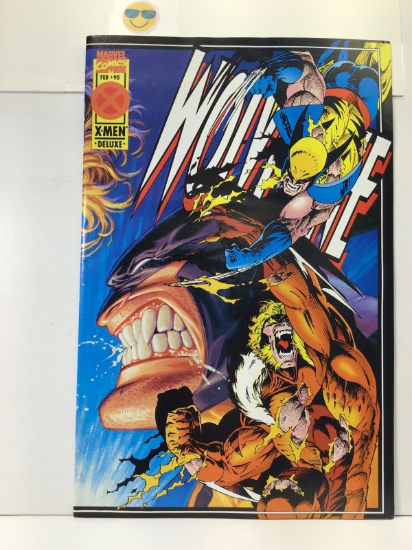 Wolverine #90 Direct Edition - Deluxe (1995) saber tooth with card attached