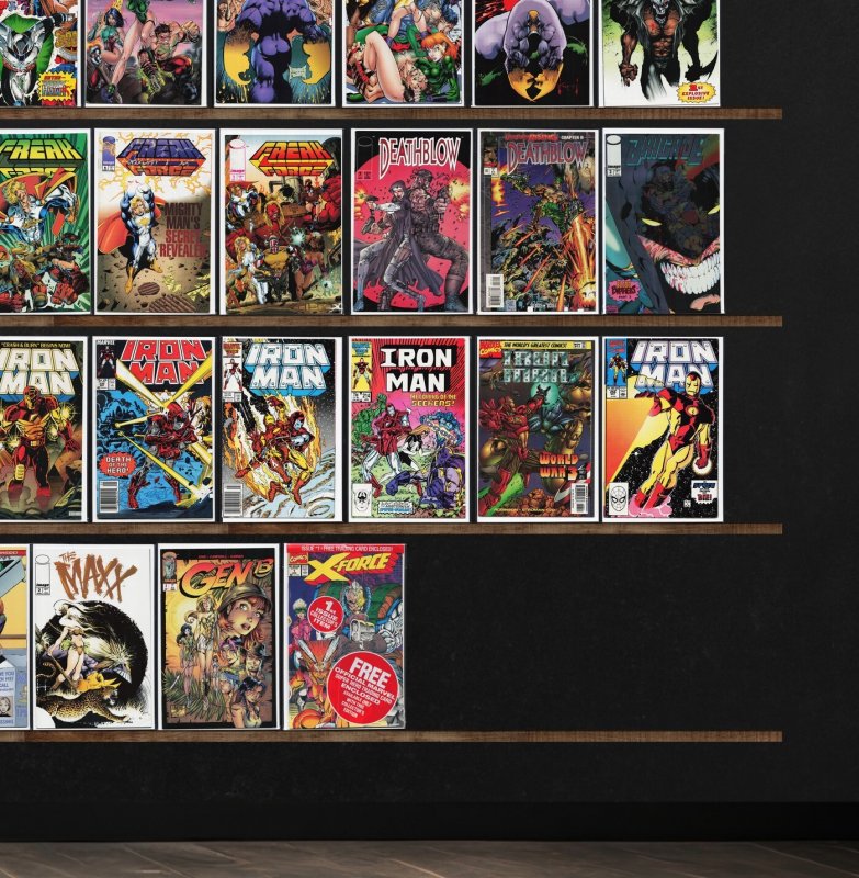 Huge Lot 140+ Comics with Iron Man, Freak Force, Gen 13 & More!