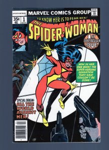 Spider-Woman #1 - Premiere Issue. Origin & 1st. Solo Series. (8.0/8.5) 1978