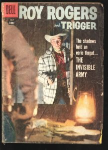 Roy Rogers and Trigger #115 1957- Dell-Photo cover-The Invisible Army-G