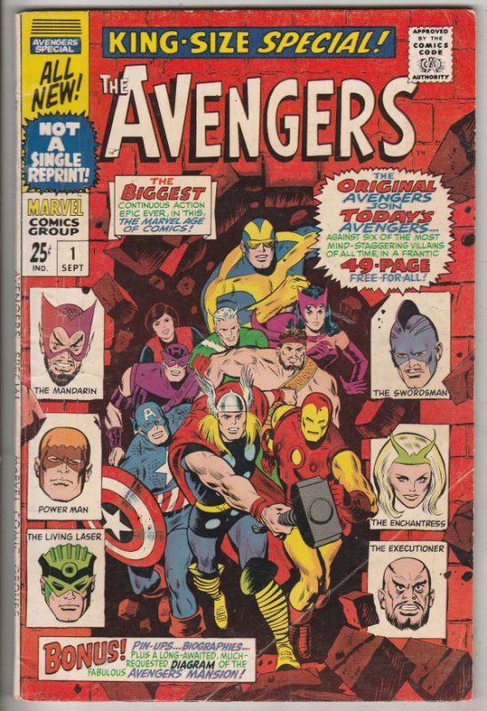 Avengers, the King-Size Annual #1 (Nov-67) NM/NM- High-Grade Avengers