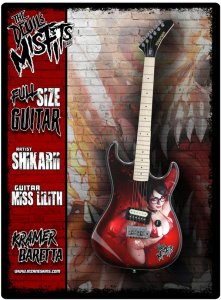 Shikarri Miss Lilith Devils Misfits Full Size Kramer Baretta Full Size Guitar