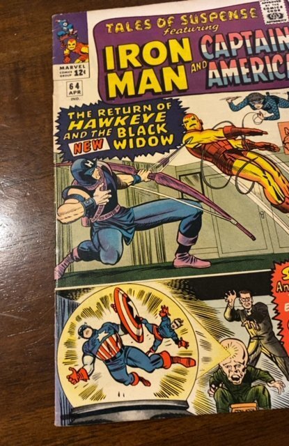 Tales of Suspense #64 (1965)1st black widow costume uppermod grade