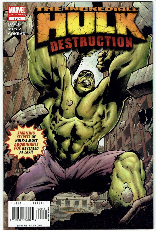 Incredible Hulk: Destruction #1 Peter David Abomination NM